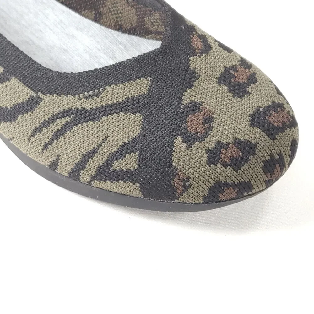 Cloudsteppers by Clarks Casual Ballet Flat Womens Size 5 61338074 Gray Black
